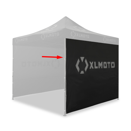 XLMOTO Tent Walls Black 3PCS