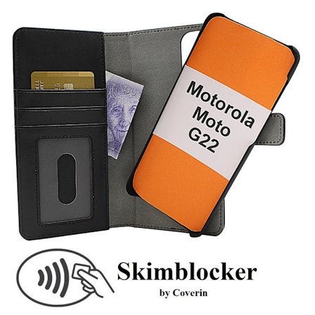 Skimblocker Plånboksfodral Motorola Moto G22