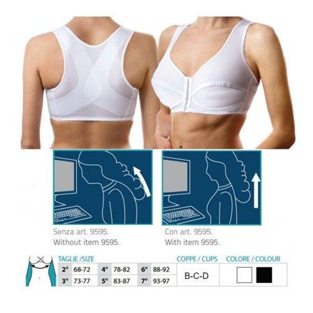 Orione Reggiseno Raddrizzaspalle B Bianco Ref. 9595 Taglia 2