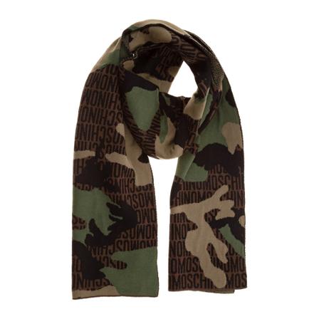 Moschino, Scarf Bruin, Heren, Maat:ONE Size,Camouflage