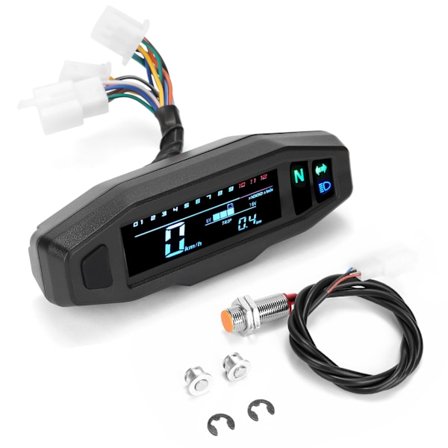 Motorcykelmodifierad mini mini HD LCD-hastighetsmätare