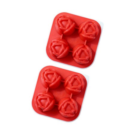 Fødevaregodkendt silikone tulipan-isterningform med unik blomst for ubesværet fjernelse og multifunktionel brug i køkkenet