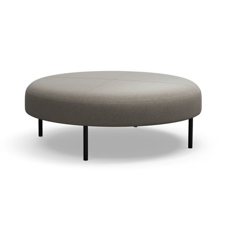 Hocker, VARIETY, Ø 1200mm, Stoff Pod CS, taupe