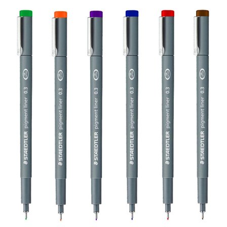 Pigment Liner Colour 0.3mm Red