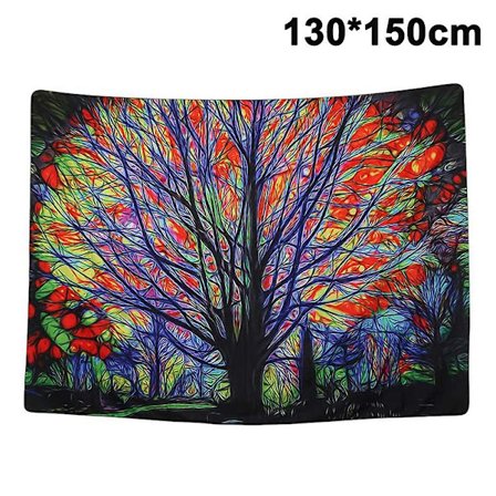 Tapet Solnedgang Fugle Båd Sø Tapet Akvarel Vægophæng,130*150cm