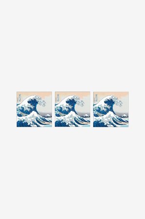 Paperproducts Design - Servietter The Great Wave 33x33 cm 3 stk 20-pk - Flerfarget - Servietter - Fra Homeroom
