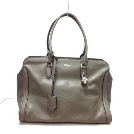 Alexander McQueen Pre-owned, Pre-owned Leather Handbags Grijs, Dames, Maat:ONE Size