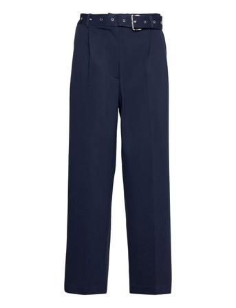 Belted Ponte Pant Blue Michael Kors