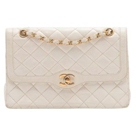 Chanel Vintage Pre-owned Shoulder Bags Hvid, Dame Vintage Tasker, Størrelse: ONE Size