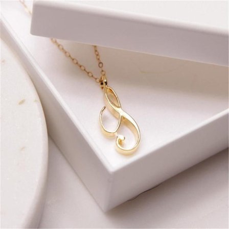 Alphabet Initial Necklace Alphabet Pendant SS