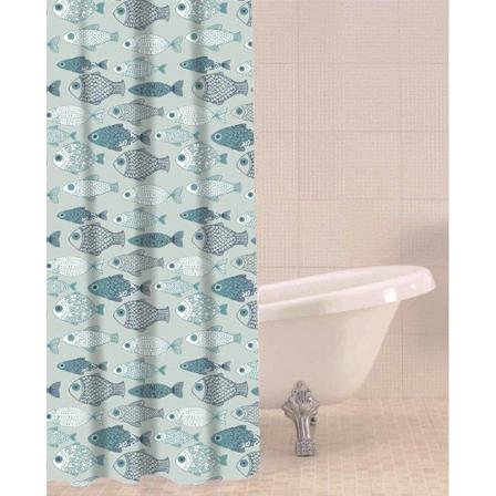 Sabichi Duschdraperi med Baby Fish Design One Size Blå Blue One Size