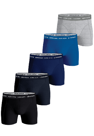 Björn Borg Cotton Stretch Boxer 5P Underkläder Herr Flerfärgad XL