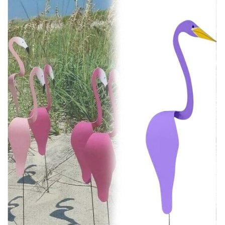 Florida Dansende Fugle Have Metal Kunst, Farverig Hvirvlende Fugl, Dynamisk og Legesyg Flamingo Vindmølle Have Skulptur(FQ)