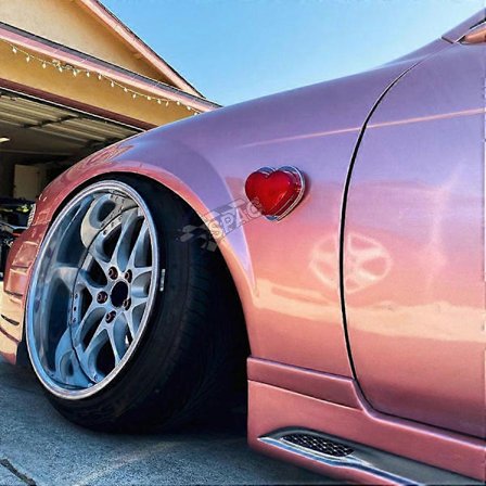 Sydän LED Sivuvilkku Sydämenmuotoinen Sivumerkki 12V Japanilainen Lisävaruste Valo-lingling}