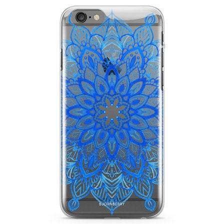 Bjornberry iPhone 6 Plus/6s Plus TPU Skal - Blå Mandala