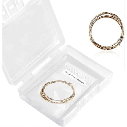 14K Gull Loddetråd for Smykkefremstilling, 16 cm Lang Lett Lodding Gull Loddetinn