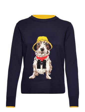 Mariella Pullover Striktrøje Navy Joules