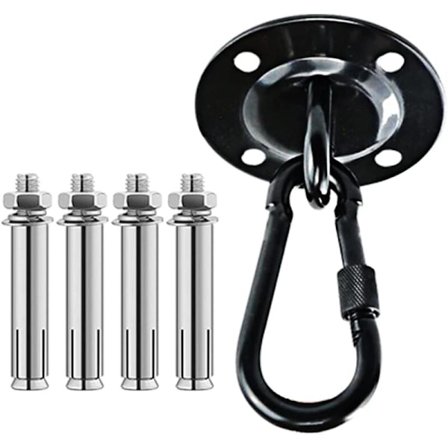 Takfeste i rustfritt stål, hengekrok for stol, veggmontert krok for hengekøye