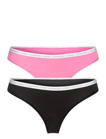 Thong 2Pk Stringtruse Undertøy Multi/mønstret Calvin Klein
