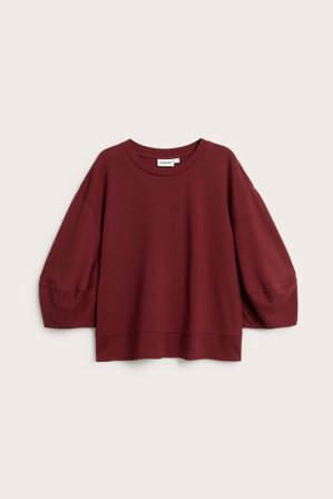 Kappahl | Topp med puffärm Röd S | Röd