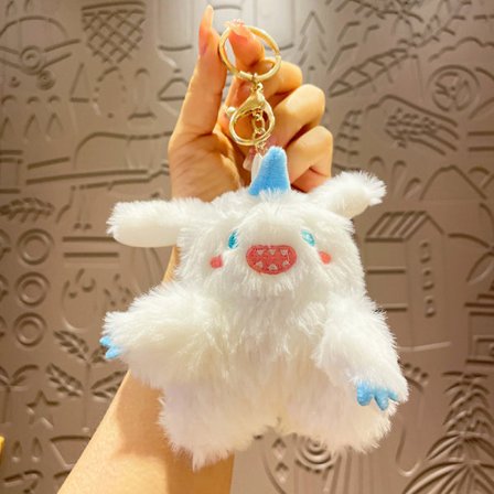 Sød lille dukke, par taske vedhæng, plyslegetøj dukke nøglering, dukke hæng