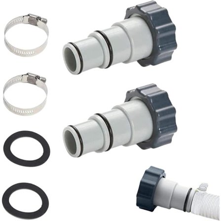 Pool slange adapter med gevind, erstatningsslange adapter til 1,5" og 1,25" forbindelser