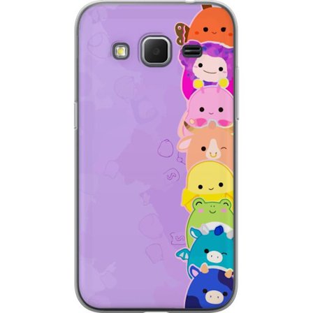 Yhteensopiva Puhelinkuori Samsung Galaxy Core Prime Tumma siluetti Jeesuksesta, jolla on orjantappurakruunu mustaa taustaa vasten, voimakkaassa kontra