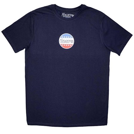 The Doors Unisex Vuxen Mini Stars Logotyp T-shirt S Marinblå