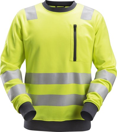 Snickers Workwear 8037 AllroundWork Fleecegenser varsel, gul Varsel, Gul, Klær