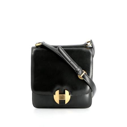 Hermès Vintage, 2002 Small Bag Zwart, Dames, Maat:ONE Size,leather