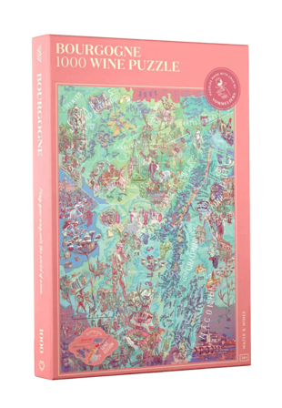 Water & Wines Vinpussel - Bourgogne 1000 bitar Pussel Unisex Rosa 35 x 24 5
