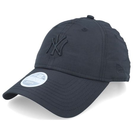 New Era - MLB Svart unconstructed Keps - New York Yankees Womens Nylon 9TWENTY Black Dad Cap @ Hatstore