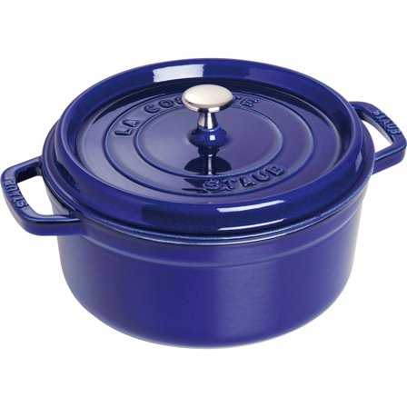 Staub Rund Gryta 26 cm 5,2 liter Blå | Matlagning > Kokkärl & Stekpannor > Grytor > Gjutjärnsgryta | Bagaren och Kocken