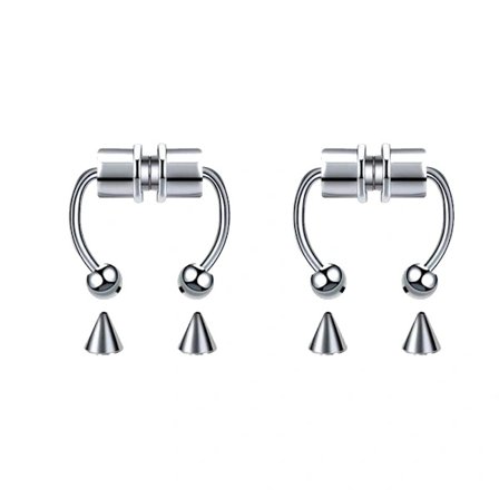 Magneettinen Septum-nenärengas hevosenkenkä väärennetty nenän septum-rengas ei-lävistetty klipsi nenärenkaassa