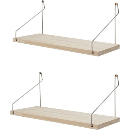 Flydende Hylder Sæt af 2, Badeværelseshylder, Væghylder til