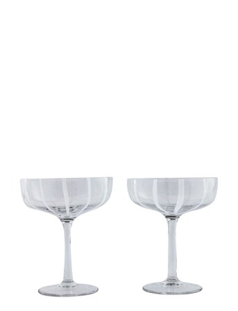 OYOY Living Design Mizu Coupe Glass Pack Of 2 - Nude - Ø11.5X14CM