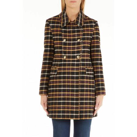 Liu Jo Double-Breasted Coats Brun, Dame Uldfrakker