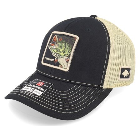 Skillfish - Negro trucker Gorra - Laxborre 112 Split Black/Vegas Gold Trucker @ Hatstore
