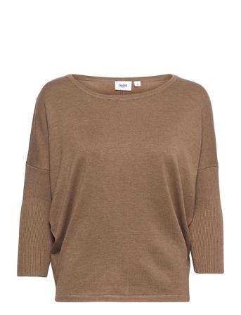 Milasz R-Neck Pullover Brown Saint Tropez