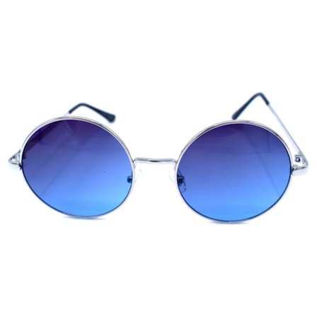 Blå runde solbriller