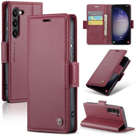 CaseMe Slim Wallet Cover RFID-beskyttelse Samsung Galaxy S24 Rød