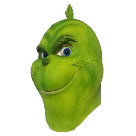 Jul The Grinch Helmask i Latex Julhatt Monster Vuxenhandskar (FMY)