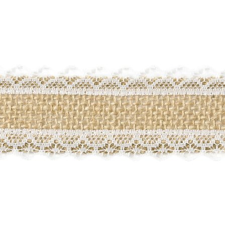 Jutebånd med Blondekanter