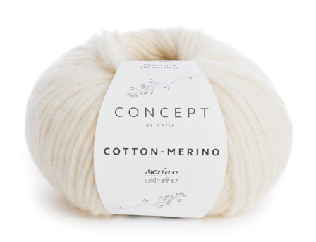 Katia Cotton-Merino Ecru 100, 50g