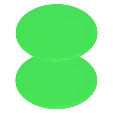 2 st Snabb Glidplatta Hela Kroppen Koordinationsbalansdyna Glidskiva Rund Grön