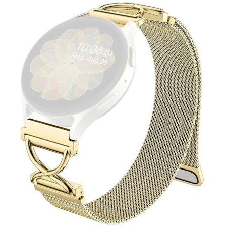 För Garmin vivomove Trend Venu Sq 2 Milanesiskt Armband Elektropläterat Rostfritt Stål Magnetiskt Klockarmband Multicolor_xx