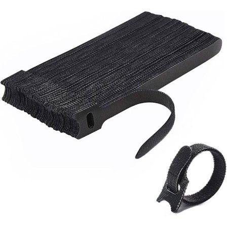 Kabelbindare [100 st], Kabelband, Återanvändbara Kabelbindare, Kabel Ti