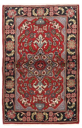 Medallion Small Sarouk Rug 100X153 Wool