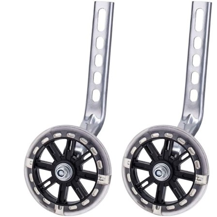 Støttehjul til barnesykler, 12-20 tommer, svart