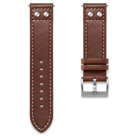 Brown Leather Pilot’s Watch Strap for Men - Watch straps